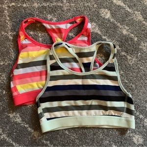 Kickee Pants Women's Print Luxe Sports Bra in Stripe - Large x 2